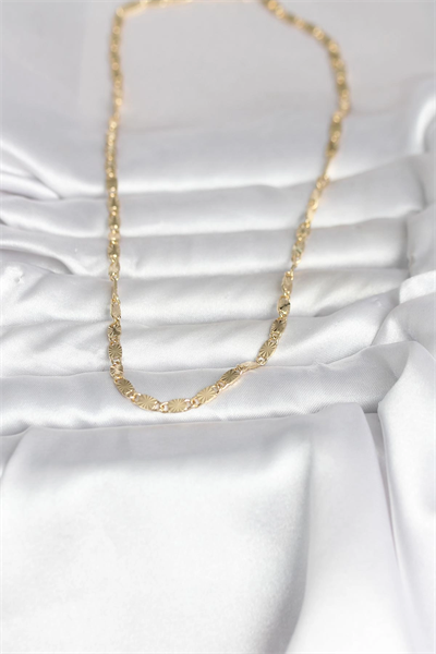 CM 14K Gold Renk Lazer Model 45 cm Kadın Kolye