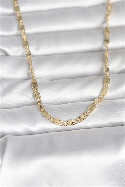 CM 14K Gold Renk Lazer Model 45 cm Kadın Kolye