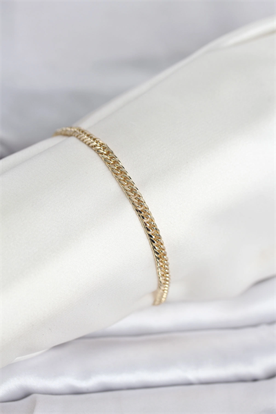 CM 14K Gold Renk Zincir Model Kadın Bileklik