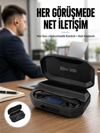 Çağrı Cevaplayabilen Akıllı Saat 5.2 Bluetooth Bağlantılı Kulaklık Yeni Nesil