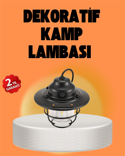 Çam Kozalağı Şekilli Retro Kamp Gece Lambası