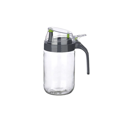 Cam Yağdanlık - Kulplu Sirkelik Sosluk 660ml