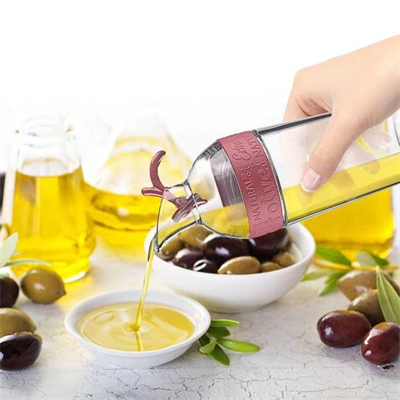 Cam Yağdanlık Fresh Ölçülü Yağ Şişesi Yağdanlık
