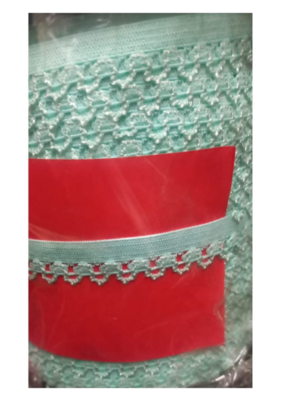 Çamaşır Lastiği Dantelli 1 Cm 75 Metre 1 Top Su Yeşili