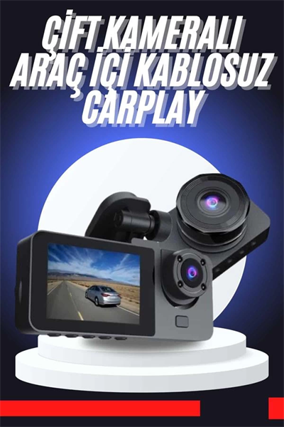 CarPlay Fotoğraf ve Video Kaydedici Araç İçi Kamera Ekranlı