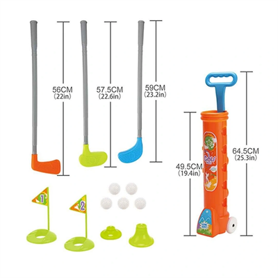Çekçek Arabalı Golf Seti S01010071 -  Stokta Olan Renk Gönderilir