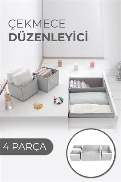 Çekmece Düzenleme Kutu Seti Organizer 4lü Set (3936)