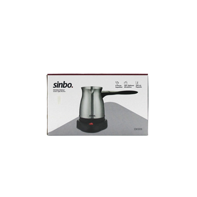 Çelik Elektrikli Cezve Türk Kahve Makinesi - 6fincan=500ml 360° Kablosuz Kullanım Katlanır Kulp Scm-9038 Bx40