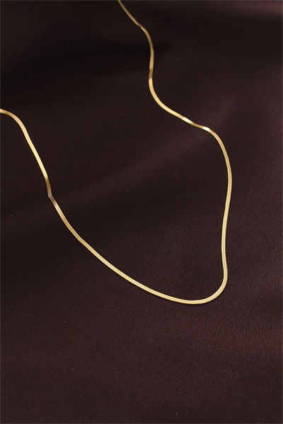 Çelik Gold Renk 60 cm İnce İtalyan Zincir Kolye