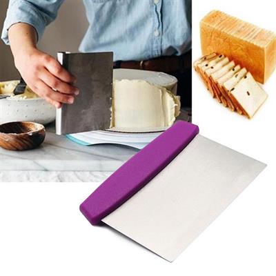 Çelik Hamur Kesici Kazıyıcı Pasta Kek Dekorasyon Spatula Aleti (3936)