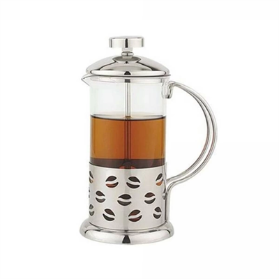 Çelik Kulplu Cam French Press - 350 ml
