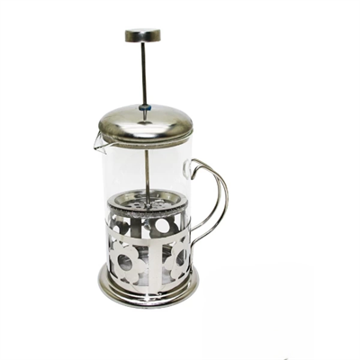 Çelik Kulplu Cam French Press - 350 ml