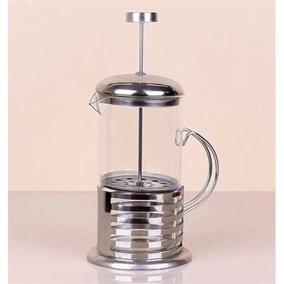 Çelik Kulplu Cam French Press - 350 ml