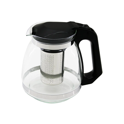 Çelik Süzgeçli Cam Demlik 1500ml Bx40