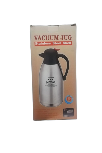 Çelik termos 3 litre gümüş renk 24 saat yalıtım süresi ile içecek saklama - Spor & Outdoor