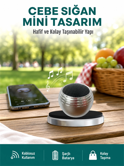 Cep Boy Bluetooth Hoparlör Güçlü Ses Çıkışı TWS Destekli Yeni Nesil