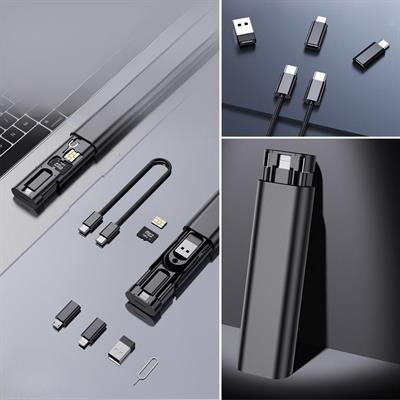 Cep Tipi 60W Bas Aç Type-C,İphone Şarj,Micro USB Hızlı Şarj Data Kablo Seti (3936)