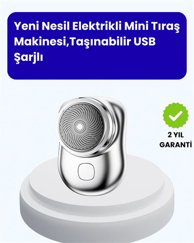Cep Tipi Elektrikli Tıraş Makinesi – Güçlü, Sessiz, Su Geçirmez ve Ultra Taşınabilir