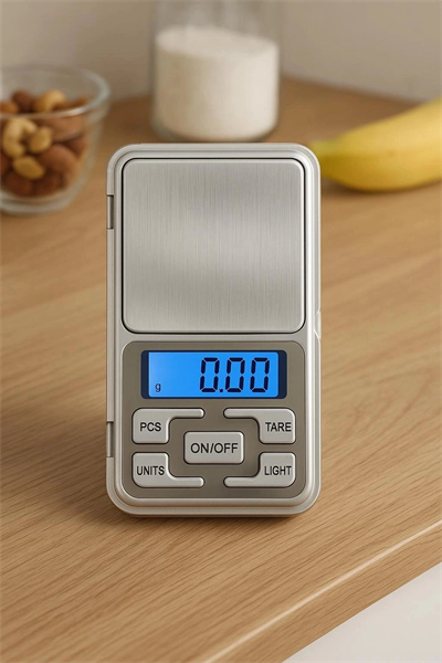 Cep Tipi Hassas Terazi 500 gr 0.01 gr Dijital Kuyumcu Eczane LCD Ölçüm Cihazı Hassas