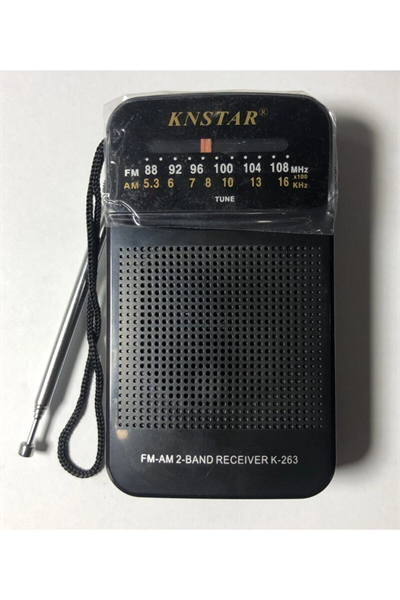 Cep tipi taşınabilir FM radyo, pilli, çok renkli, 2 yıl garantili - Elektronik - Müzik Sistemleri