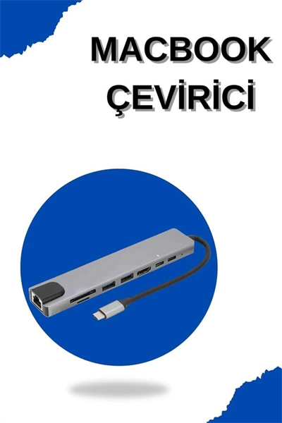 Çevirici Dönüştürücü Adaptör Macbook 3 In 1 Type-C To Hdmı USB 3.0