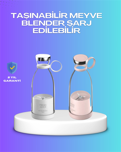 Çevre Dostu Cam Gövdeli Kablosuz Smoothie Blender
