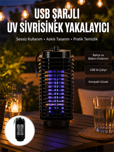 Çevre Dostu Elektrikli Sivrisinek Öldürücü Lamba – 50m² Etki Alanı Yeni Nesil
