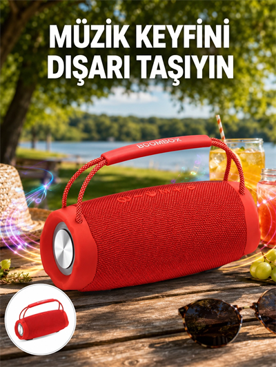 Çevreleyen Sesli RGB Destekli Kablosuz Taşınabilir Hoparlör Yeni Nesil