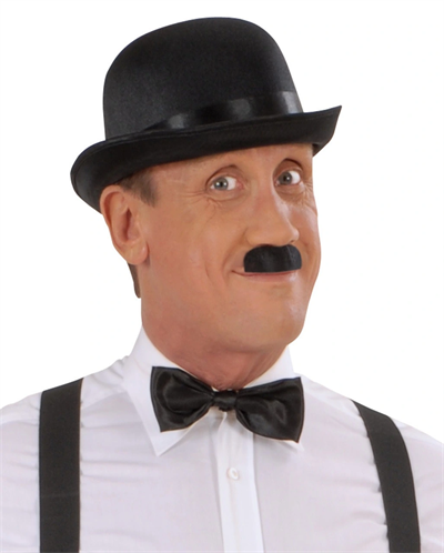 Charlie Chaplin Stil Yetişkin Şapkası – Siyah Melon Parti Şapkası