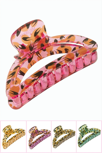 Çiçek Desenli Oval Mandal Toka 8 cm