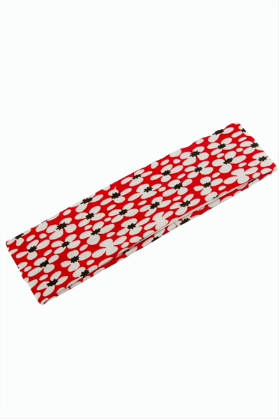 Çiçek Desenli Saç Bandı 6 cm