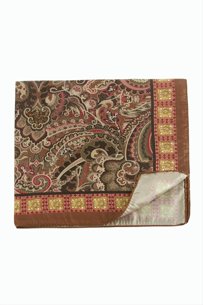 Çiçek Desenli Zr Şifon Fular 50*50 cm