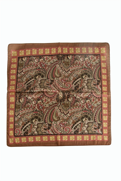 Çiçek Desenli Zr Şifon Fular 50*50 cm