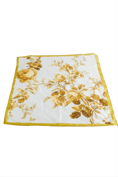 Çiçek Zr Saten Fular 50*50 cm