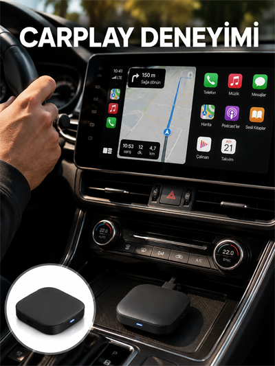 Çift Bant WiFi Android Auto Kablosuz Bağlantı Cihazı Yeni Nesil