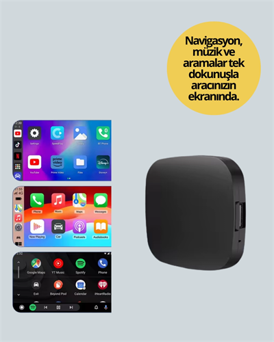 Çift Bant WiFi Android Auto Kablosuz Bağlantı Cihazı