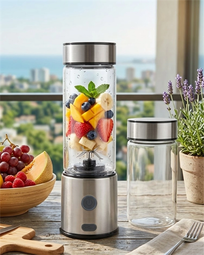 Çift Cam Hazneli Blender 16500 RPM Buz Kırıcı Taşınabilir Blender