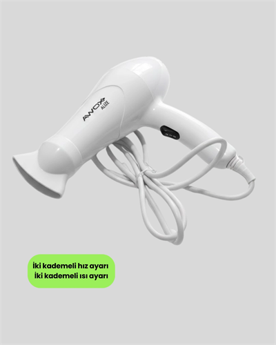 Çift Isı ve Hız Ayarlı Katlanabilir Saç Kurutma Makinesi