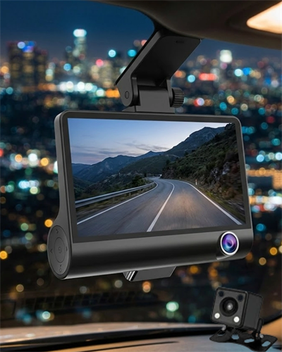 Çift Kameralı Araç İçi Kamera Full HD 1080P Gece Görüş ve Park Modlu