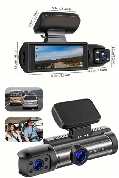 Çift Kameralı Araç Kamerası Ön ve Arka Kameralı