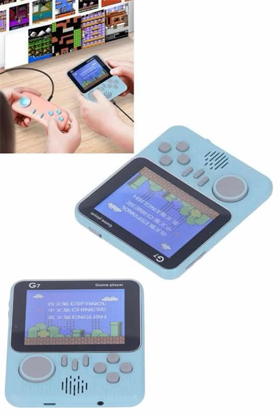 Çift Konsol 666 Adet Retro Oyun El Atarisi Taşınabilir 3.5 İnç Ekran