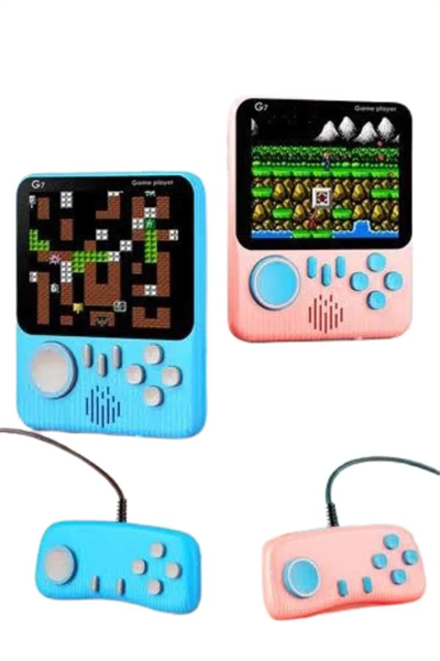 Çift Konsol 666 Adet Retro Oyun El Atarisi Taşınabilir 3.5 İnç Ekran