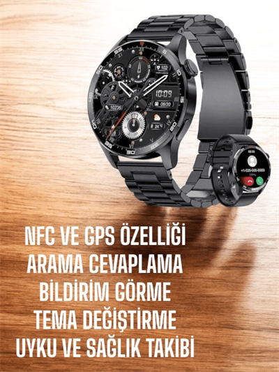 Çift Kordonlu Yüksek Çözünürlüklü Akıllı Saat Uyku İzleyici & Spor Modları