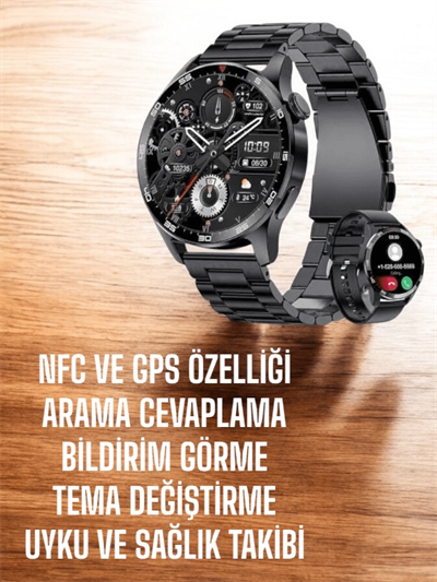 Çift Kordonlu Yüksek Çözünürlüklü Akıllı Saat Uyku İzleyici & Spor Modları