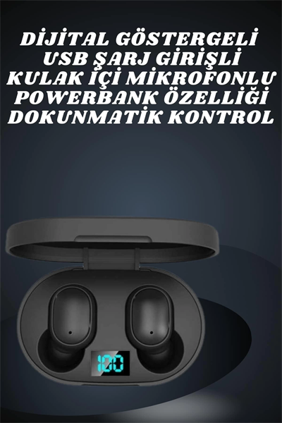 Çift Kulaklık Kampanyası Dokunmatik Kontrol Kulak İçi Yüksek Ses Kaliteli Mikrofonlu