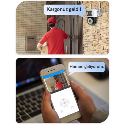 Çift Lensli Dış Mekan Wi-Fi Kamera
