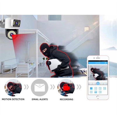 Çift Lensli Dış Mekan Wi-Fi Kamera