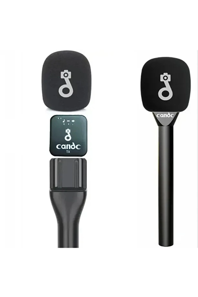 Çift Mikrofonlu Profosyonel Kablosuz Yüksek Kaliteli Ses Kaydı Röportaj Mikrofonu
