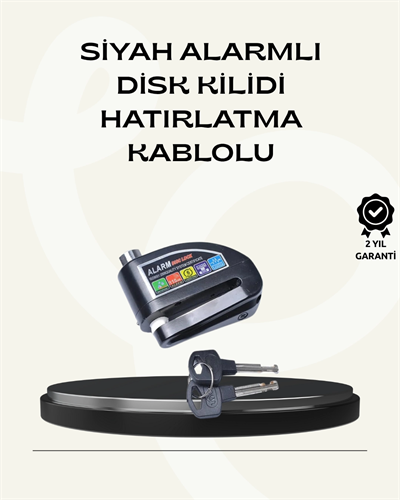 Çift Modlu 110dB Alarmlı Disk Kilidi Suya Dayanıklı