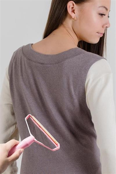 Çift Taraflı Elbise Kazak Plastik Kumaş Tüy Alma ve Tiftik Temizleyici Toplayıcı Taşınabilir (3936)